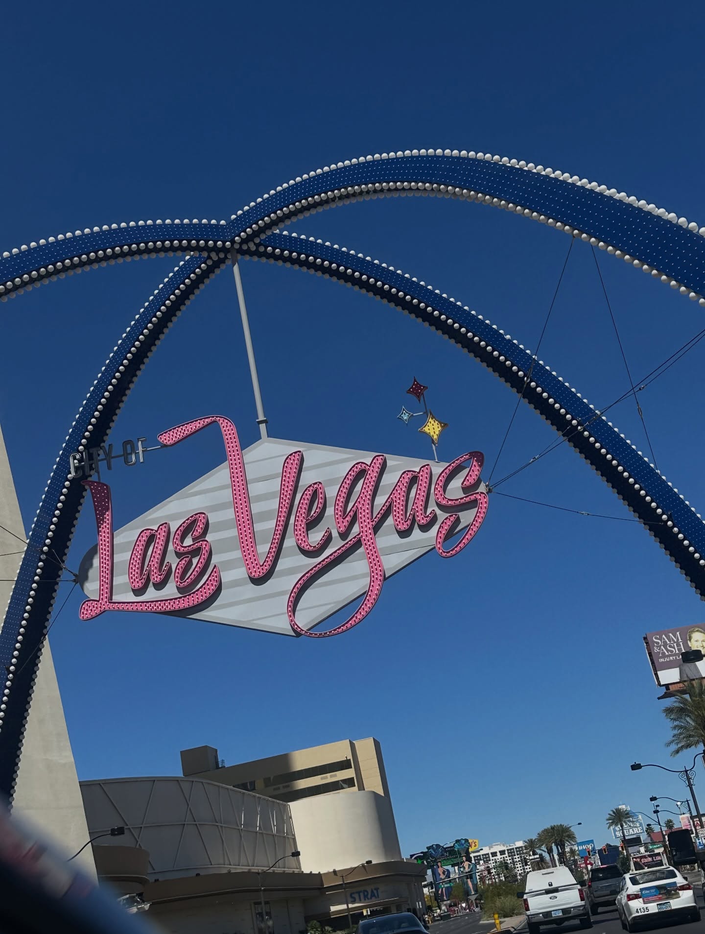 Las Vegas neon arch sign