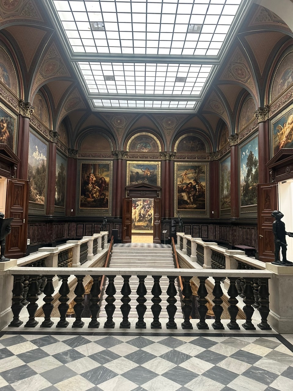 Grand museum staircase hall
